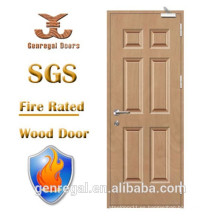 Puertas cortafuegos de acabado de madera International Standard BS476